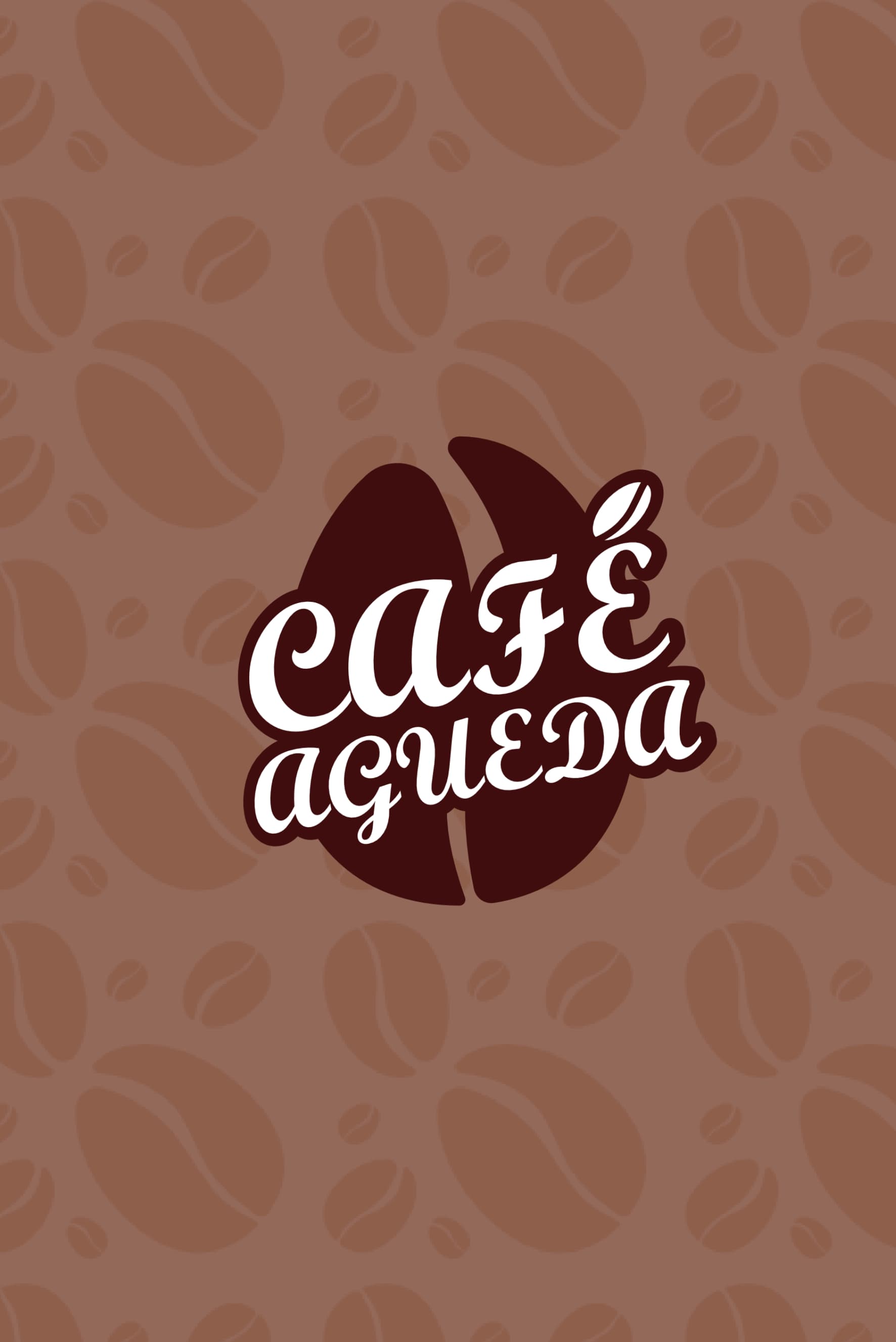 Front side of the CafeAgueda menu.