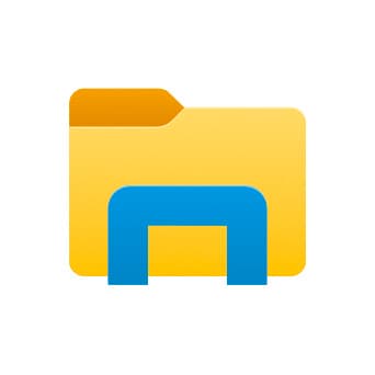 Vector drawing of a folder icon.