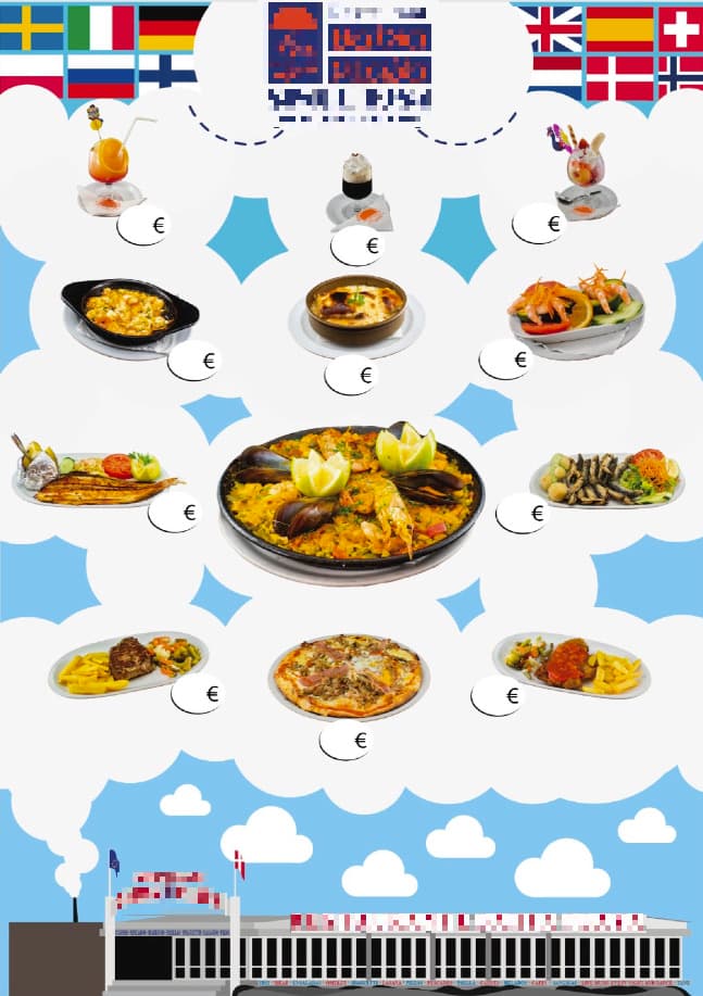 First poster iteration for menu.
