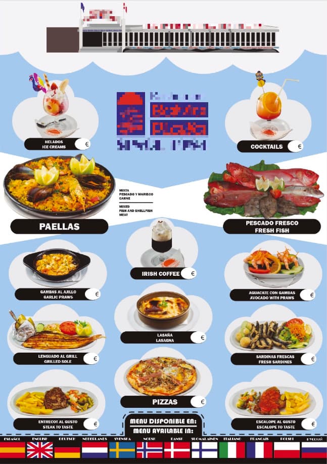 Second poster iteration for menu.