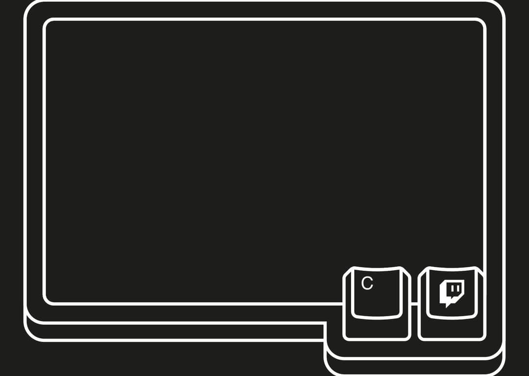 Camera frame with Twitch keys.